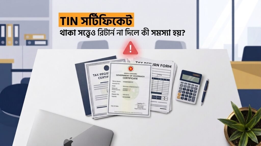 TIN সার্টিফিকেট থাকা সত্ত্বেও রিটার্ন না দিলে সমস্যা